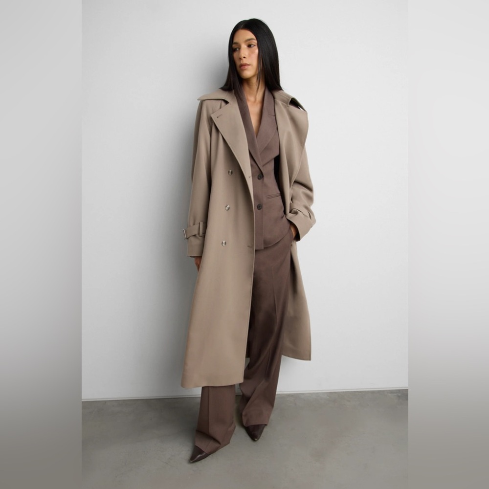 Oak and Fort Oversized Trench Coat